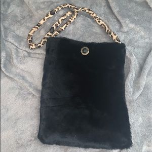 Black Fur Purse.